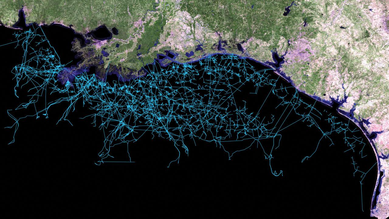 Map of an environmental dataset showing how Tetra Tech uses predictive analytics to simulate and forecast climate change impacts